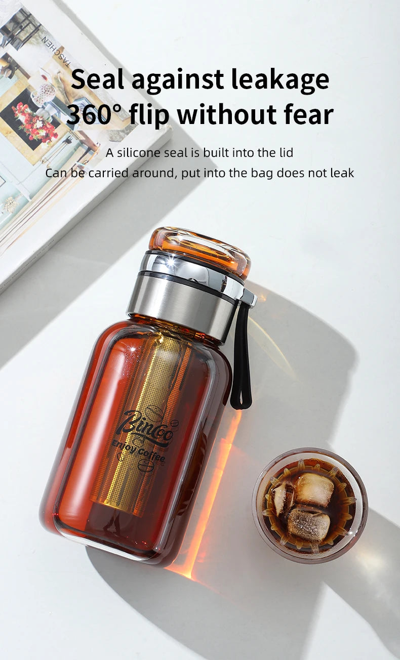 Bincoo Cold Brew Iced Coffee Maker Iced Coffee Maker Tea Infuser Airtight Cold Brew Pitcher Coffee Accessories Cold Brew System