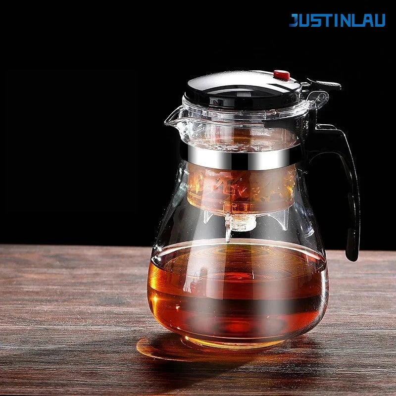 500ml-1800ml Glass Teapot Borosilicate Glass Split Type Teapot Heat Resistant Glass Teapot Tea Part Gift Idea Household