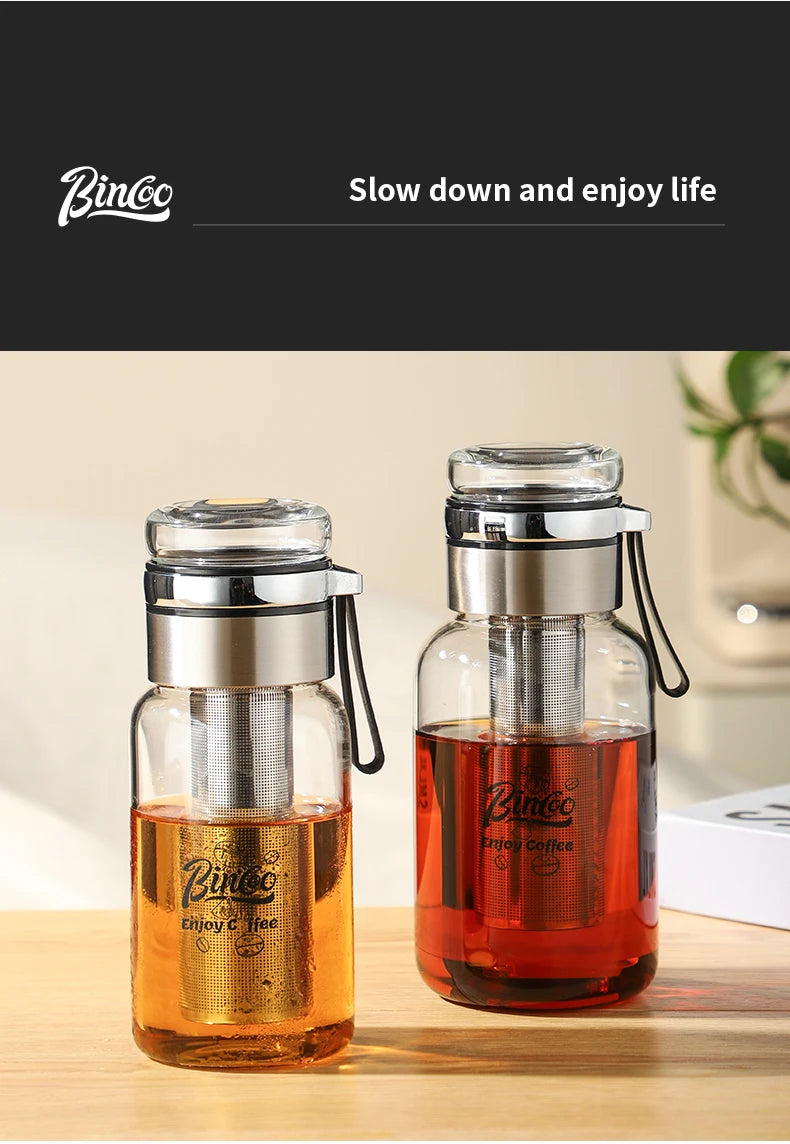 Bincoo Cold Brew Iced Coffee Maker Iced Coffee Maker Tea Infuser Airtight Cold Brew Pitcher Coffee Accessories Cold Brew System