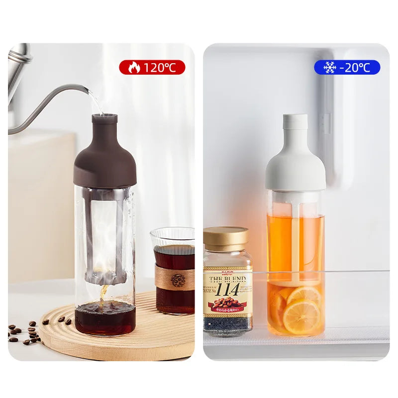 1000ML Cold Brew Coffee Pots Glass Coffee Maker Household Cold Brew Bottle Coffe Filter for Coffee Juice & Fruit Tea