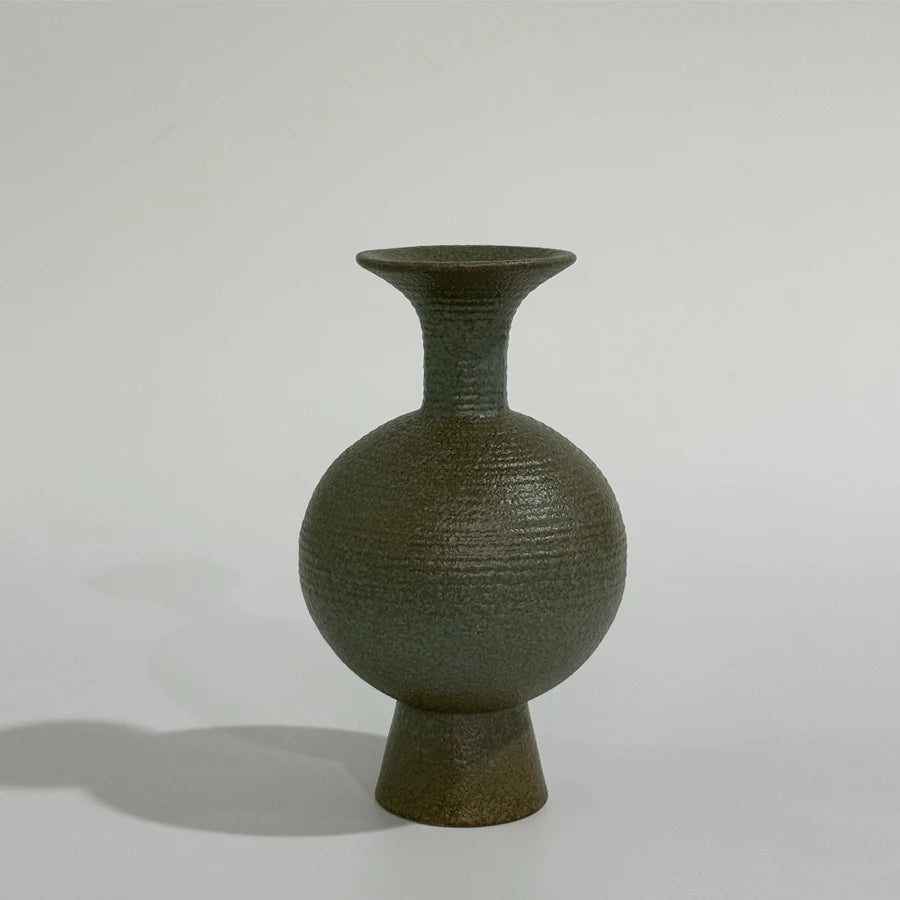 Simple ceramic vase decoration, living room home dining table decoration, hydroponic plant small vase