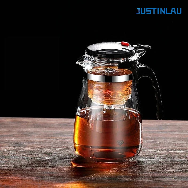 500ml-1800ml Glass Teapot Borosilicate Glass Split Type Teapot Heat Resistant Glass Teapot Tea Part Gift Idea Household