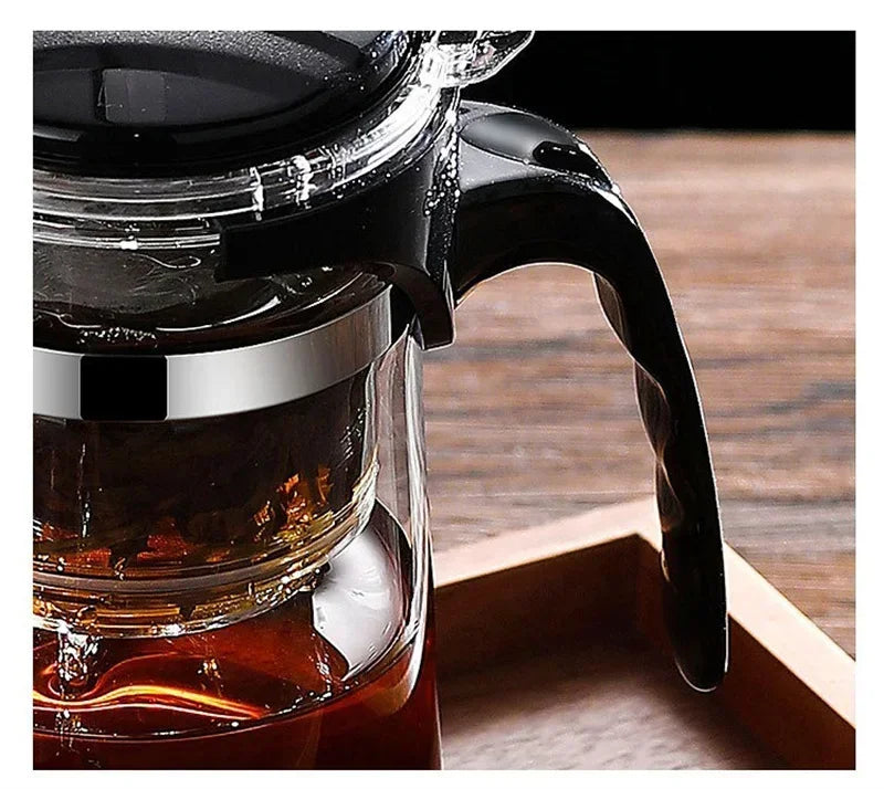 500ml-1800ml Glass Teapot Borosilicate Glass Split Type Teapot Heat Resistant Glass Teapot Tea Part Gift Idea Household