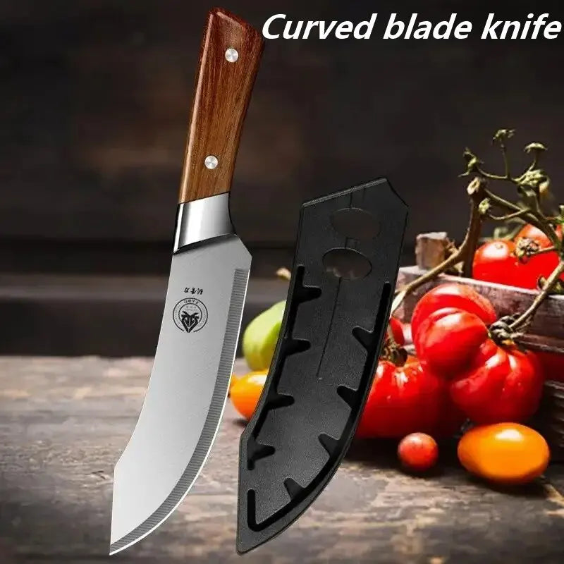 Upgraded Professional Boning&Butcher Knife Set–High Carbon Steel Multi-Functional Meat &Fillet Knife for Kitchen BBQ&Picnic Use