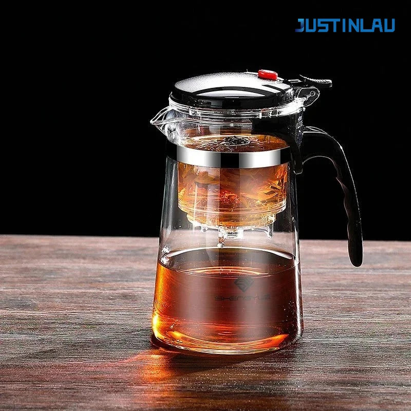 500ml-1800ml Glass Teapot Borosilicate Glass Split Type Teapot Heat Resistant Glass Teapot Tea Part Gift Idea Household