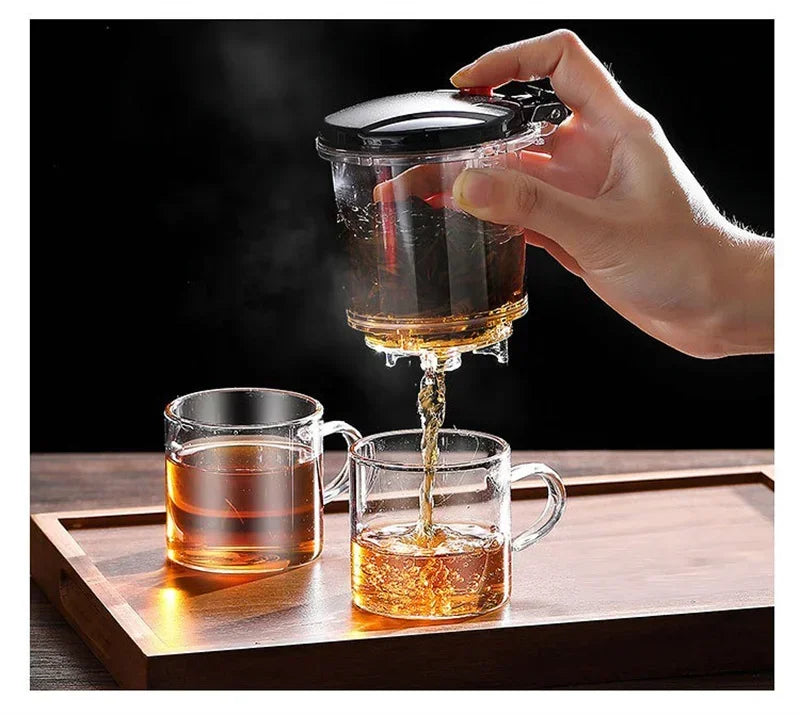 500ml-1800ml Glass Teapot Borosilicate Glass Split Type Teapot Heat Resistant Glass Teapot Tea Part Gift Idea Household