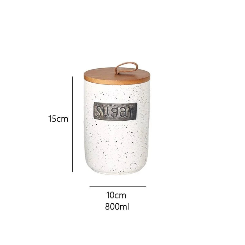 Ceramic Airtight Coffee Bean Jar Food Grade Moisture Proof Canister Kitchen Countertop For Coffee Lovers Christmas Gift Elegant