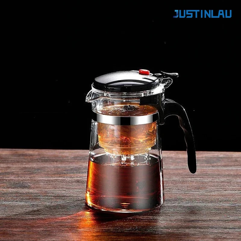 500ml-1800ml Glass Teapot Borosilicate Glass Split Type Teapot Heat Resistant Glass Teapot Tea Part Gift Idea Household