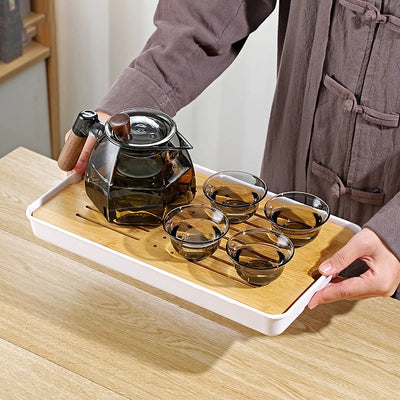 600ml Glass Teapot with Stainless Steel Tea Strainer High Heat Resistant Flower Kettle Kung Fu Tea Pots Teaware for Infusing Tea