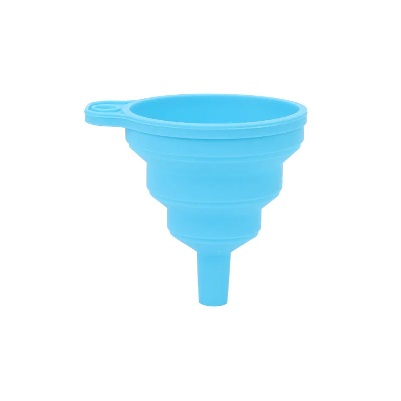 3 PC Silicone Collapsible Foldable Funnel Household Kitchen Cooking Tools Portable Wine Mini Portable Oil Pot Funnel