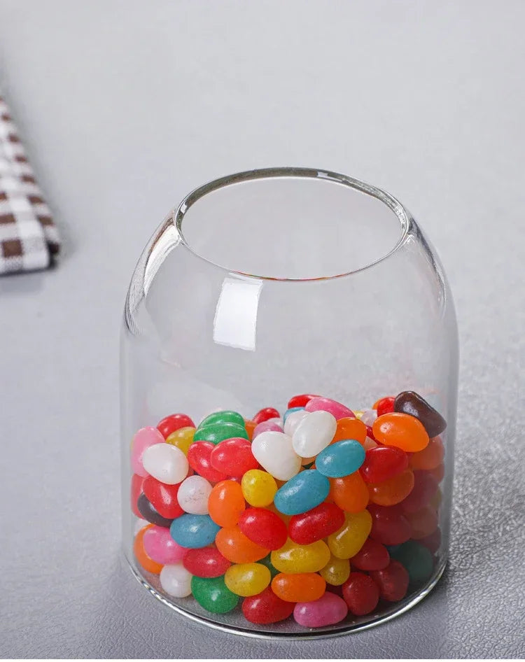 Sealed Jar Cork Stopper Glass Coffee Beans Dried Fruit Storage Box Kitchen Food Multigrain Storage Jar Creative Cork Tea Jar