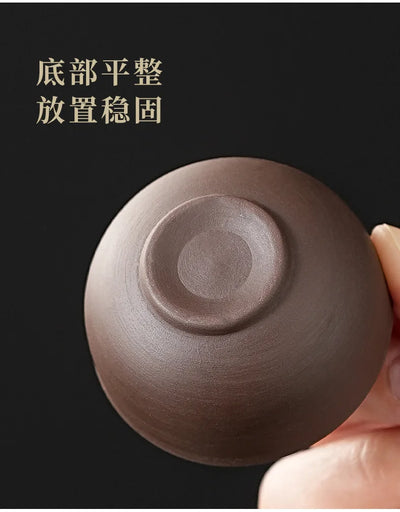 Purple Clay Travel Tea Set with One Pot And Four Cups Portable Outdoor Storage Quick Cup Kung Fu Style Small Gift Set