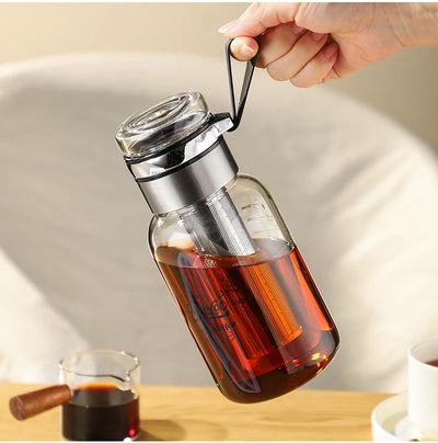 Bincoo Cold Brew Iced Coffee Maker Iced Coffee Maker Tea Infuser Airtight Cold Brew Pitcher Coffee Accessories Cold Brew System