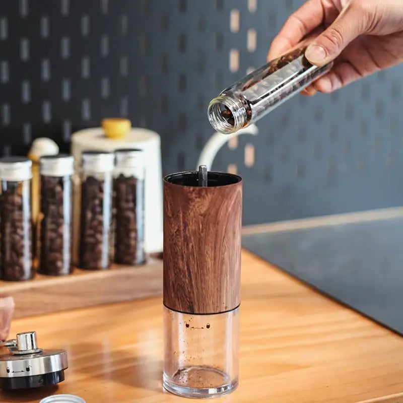 Airtight Coffee Bean Storage Tube Single Dose Dispenser Large Capacity Bottle for Home Kitchen Coffee Organization