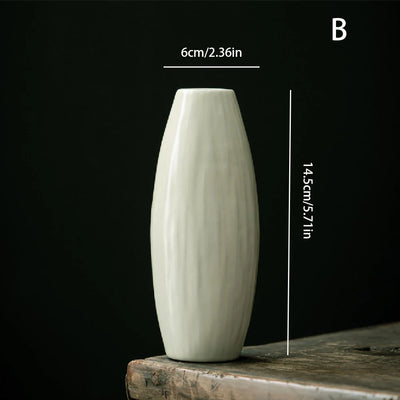 Simple ceramic vase decoration, living room home dining table decoration, hydroponic plant small vase