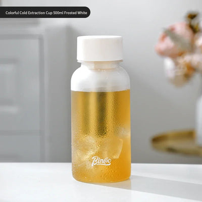 Bincoo 600ml Cold Brew Coffee Tea Maker with 300-Mesh Filter Leakproof Iced Drink Travel Tumbler BPA-Free Tritan Material