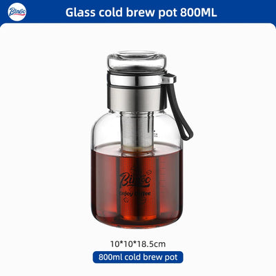 Bincoo Cold Brew Iced Coffee Maker Iced Coffee Maker Tea Infuser Airtight Cold Brew Pitcher Coffee Accessories Cold Brew System