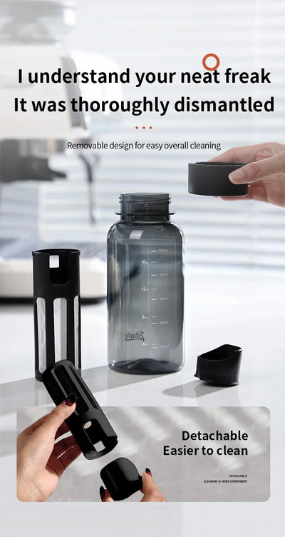 Bincoo 600ml Cold Brew Coffee Tea Maker with 300-Mesh Filter Leakproof Iced Drink Travel Tumbler BPA-Free Tritan Material