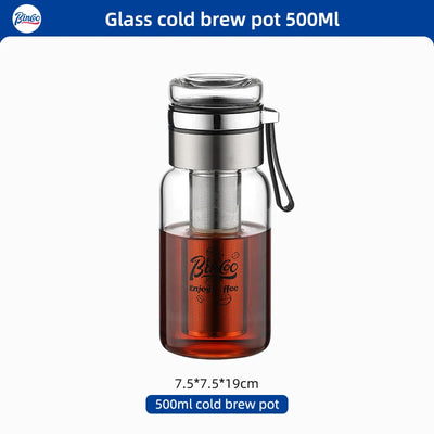 Bincoo Cold Brew Iced Coffee Maker Iced Coffee Maker Tea Infuser Airtight Cold Brew Pitcher Coffee Accessories Cold Brew System
