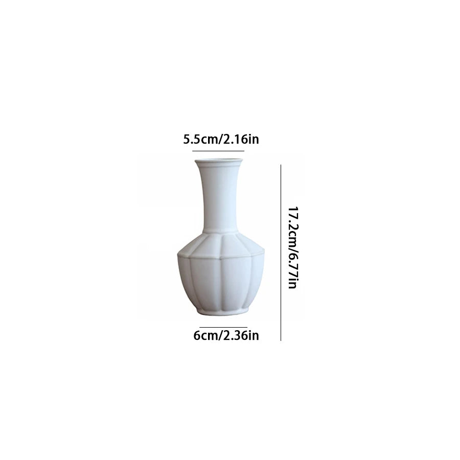 Simple ceramic vase decoration, living room home dining table decoration, hydroponic plant small vase
