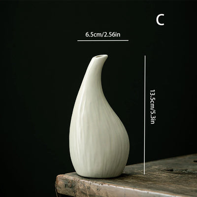 Simple ceramic vase decoration, living room home dining table decoration, hydroponic plant small vase