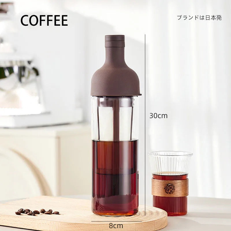 1000ML Cold Brew Coffee Pots Glass Coffee Maker Household Cold Brew Bottle Coffe Filter for Coffee Juice & Fruit Tea