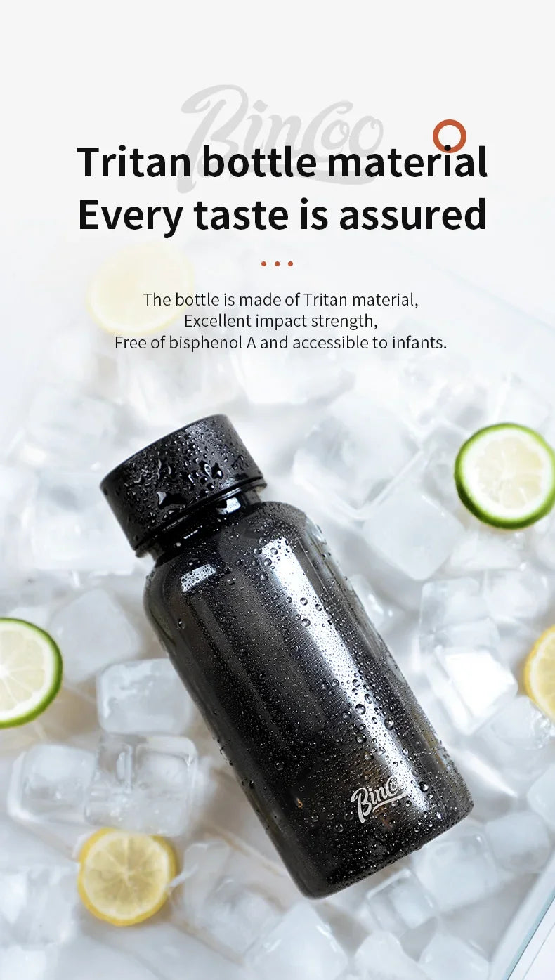 Bincoo 600ml Cold Brew Coffee Tea Maker with 300-Mesh Filter Leakproof Iced Drink Travel Tumbler BPA-Free Tritan Material