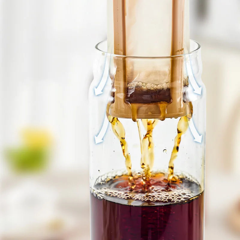 1000ML Cold Brew Coffee Pots Glass Coffee Maker Household Cold Brew Bottle Coffe Filter for Coffee Juice & Fruit Tea