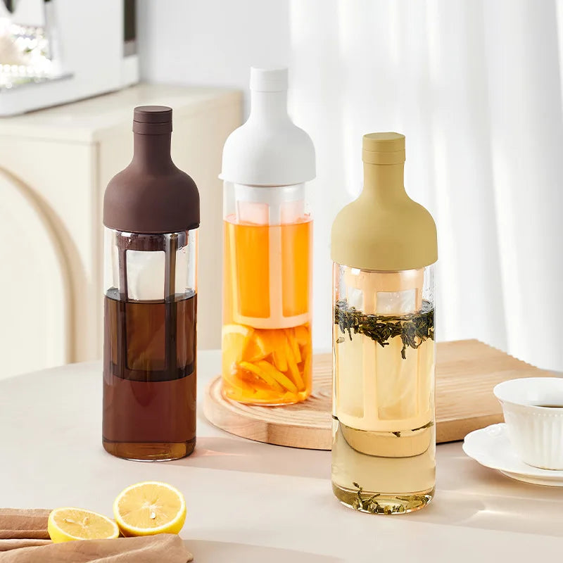 1000ML Cold Brew Coffee Pots Glass Coffee Maker Household Cold Brew Bottle Coffe Filter for Coffee Juice & Fruit Tea