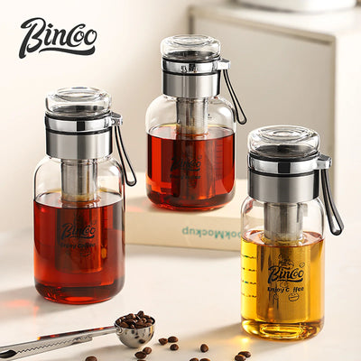 Bincoo Cold Brew Iced Coffee Maker Iced Coffee Maker Tea Infuser Airtight Cold Brew Pitcher Coffee Accessories Cold Brew System