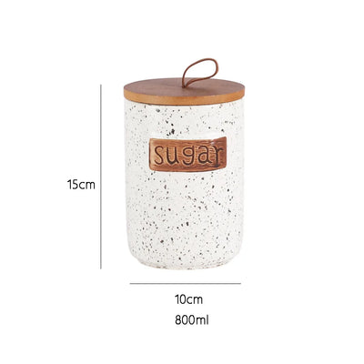 Ceramic Airtight Coffee Bean Jar Food Grade Moisture Proof Canister Kitchen Countertop For Coffee Lovers Christmas Gift Elegant