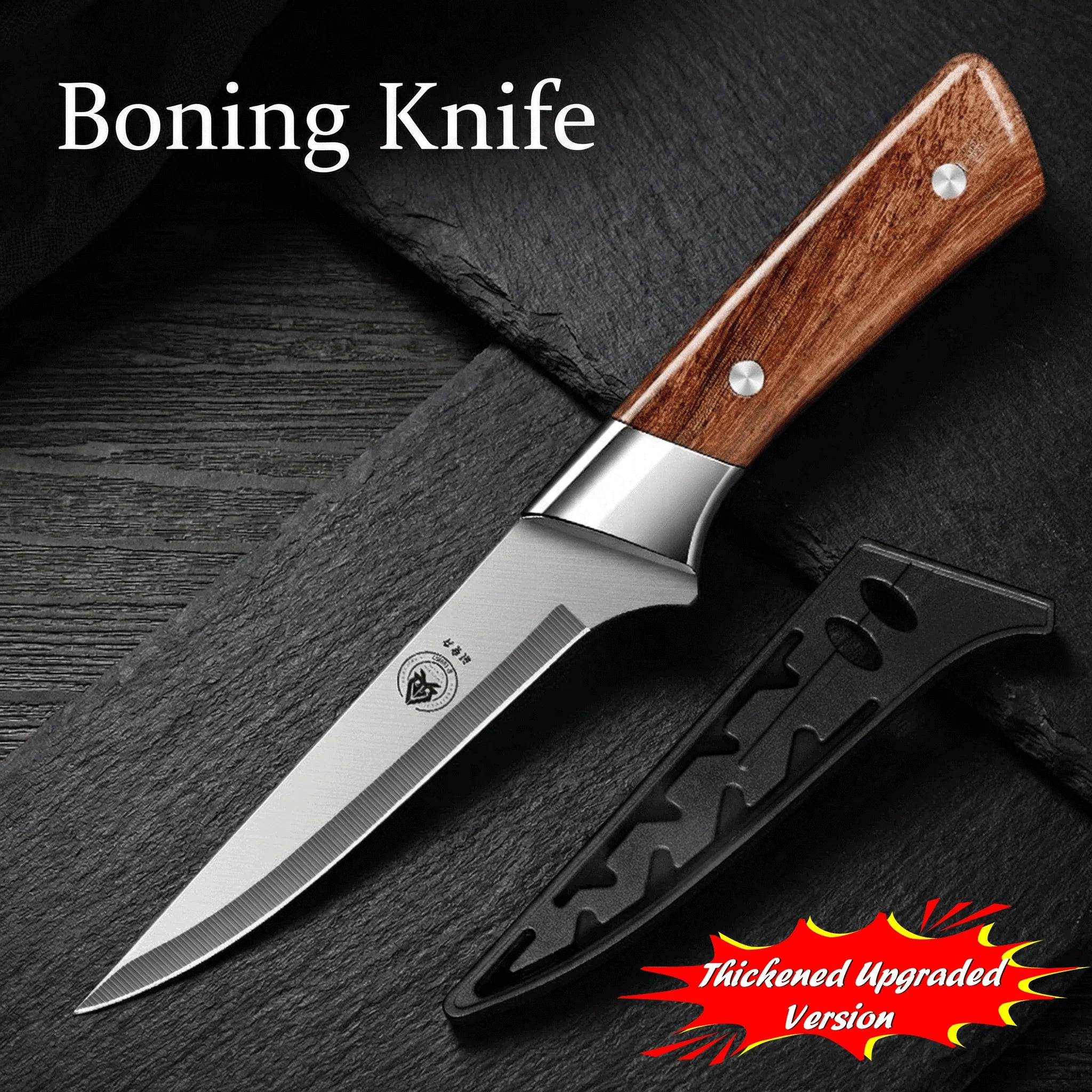 Upgraded Professional Boning&Butcher Knife Set–High Carbon Steel Multi-Functional Meat &Fillet Knife for Kitchen BBQ&Picnic Use