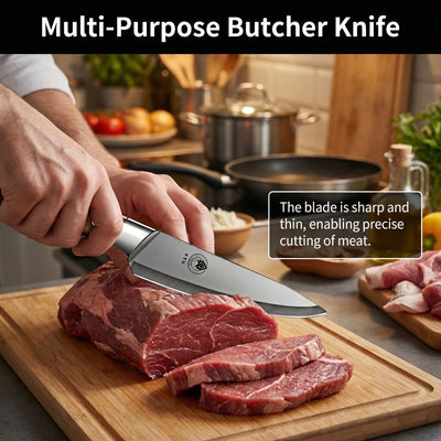 Upgraded Professional Boning&Butcher Knife Set–High Carbon Steel Multi-Functional Meat &Fillet Knife for Kitchen BBQ&Picnic Use
