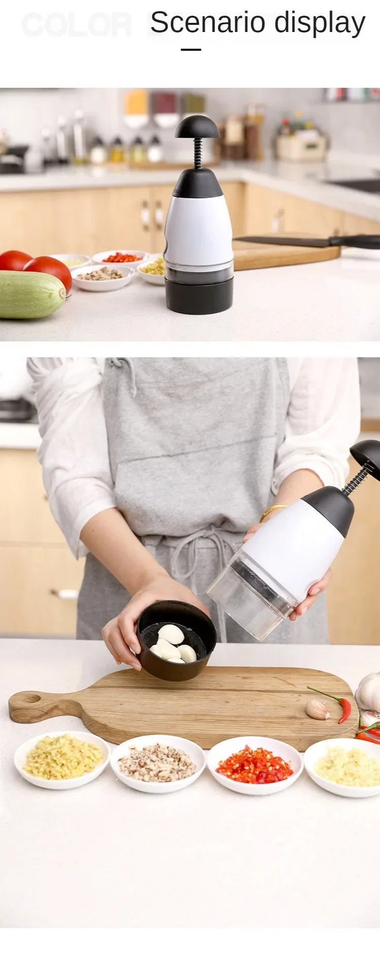 Salad Vegetables Garlic Coriander Spice Chopper Vegetable Cutter Fruit and Vegetable Slicer  Grinder Grater Kitchen Tool