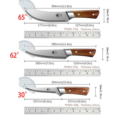 Upgraded Professional Boning&Butcher Knife Set–High Carbon Steel Multi-Functional Meat &Fillet Knife for Kitchen BBQ&Picnic Use