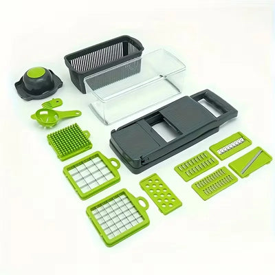 14 in 1 Multifunctional Vegetable Chopper Onion Chopper Handle Food Grate Food Chopper Kitchen Vegetable Slicer Dicer Cut