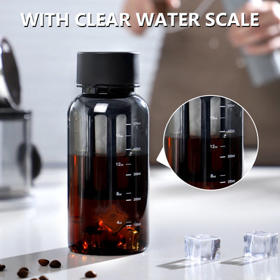 Bincoo 600ml Cold Brew Coffee Tea Maker with 300-Mesh Filter Leakproof Iced Drink Travel Tumbler BPA-Free Tritan Material