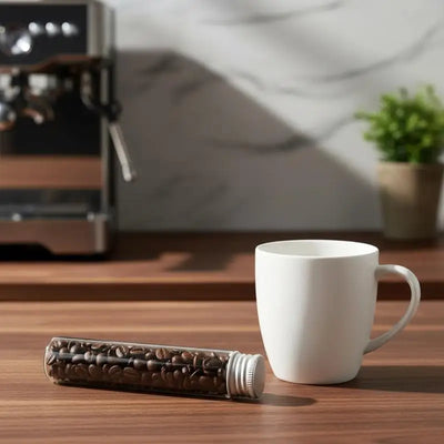 Airtight Coffee Bean Storage Tube Single Dose Dispenser Large Capacity Bottle for Home Kitchen Coffee Organization