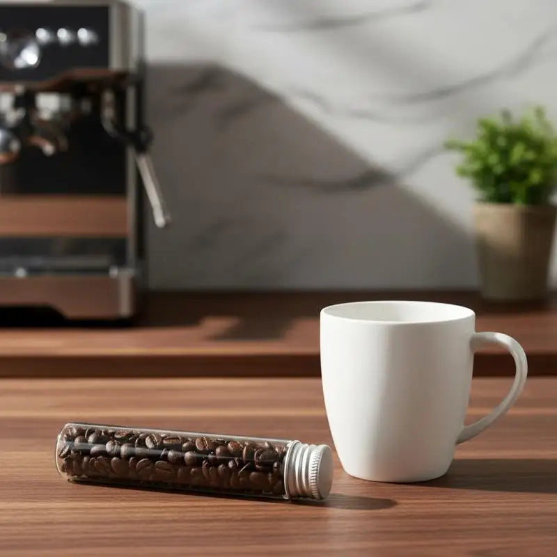 Airtight Coffee Bean Storage Tube Single Dose Dispenser Large Capacity Bottle for Home Kitchen Coffee Organization