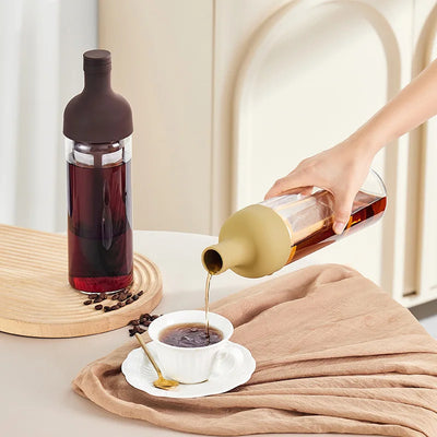 1000ML Cold Brew Coffee Pots Glass Coffee Maker Household Cold Brew Bottle Coffe Filter for Coffee Juice & Fruit Tea