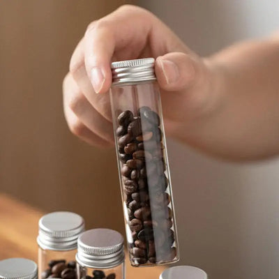 Airtight Coffee Bean Storage Tube Single Dose Dispenser Large Capacity Bottle for Home Kitchen Coffee Organization