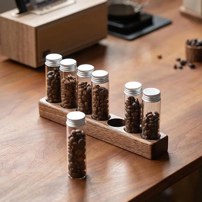 Airtight Coffee Bean Storage Tube Single Dose Dispenser Large Capacity Bottle for Home Kitchen Coffee Organization