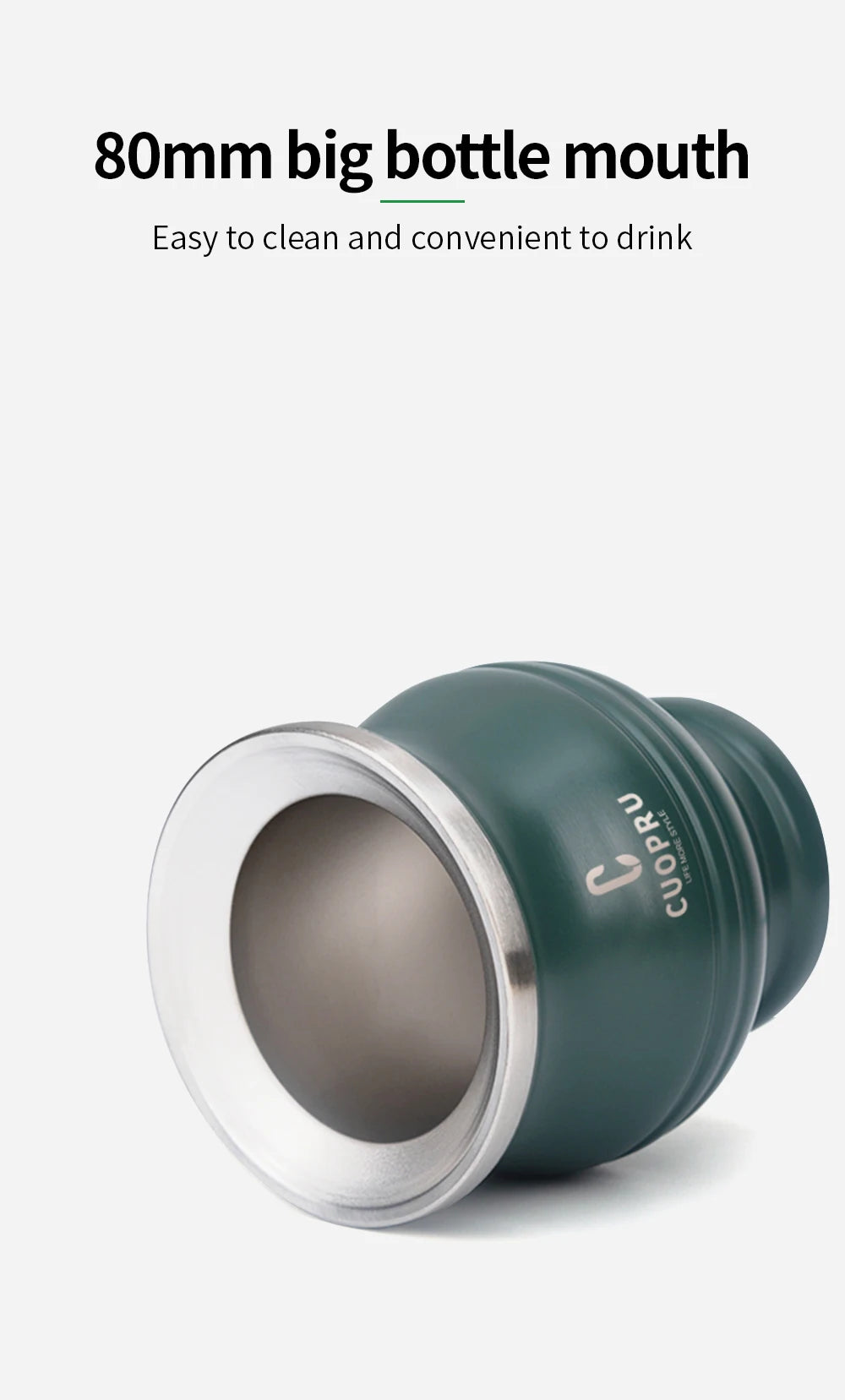 Yerba Mate Gourd Set Includes Double Walled Stainless Steel Tea Cup One Bombilla Mate (Straw), Cleaning Bruch, Tea Separator