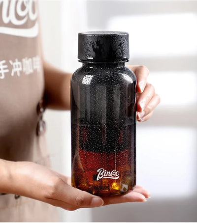 Bincoo 600ml Cold Brew Coffee Tea Maker with 300-Mesh Filter Leakproof Iced Drink Travel Tumbler BPA-Free Tritan Material